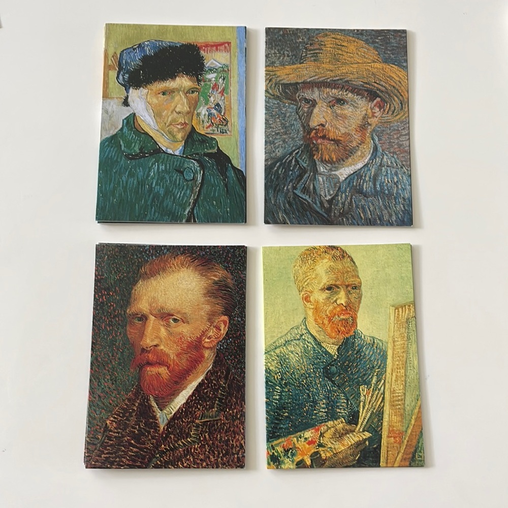 Van Gogh self portrait note cards with envelopes set of 10